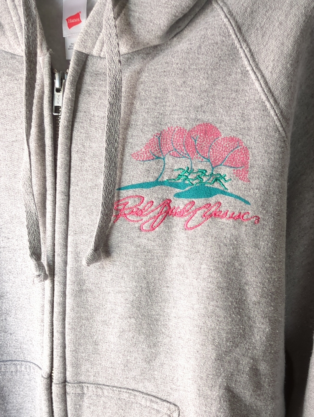 Red Bud Classic Gray Hoodie, Size L